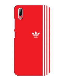 Чехол для Vivo Y93 / Y93S с картинкой «Красный минимализм Adidas»
