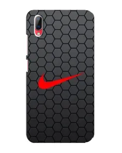 Чехол для Vivo Y93 / Y93S с картинкой «Nike — карбоновая сетка»