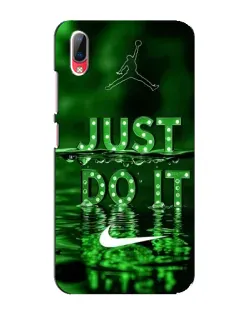 Чехол для Vivo Y93 / Y93S с картинкой «Зеленый неоновый Nike»