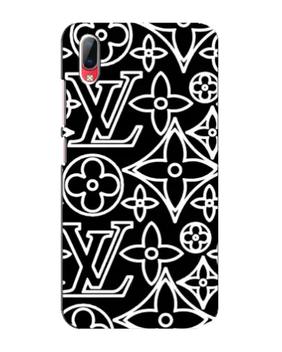 Чехол для Vivo Y93 / Y93S с картинкой «Черно-белый узор LV»