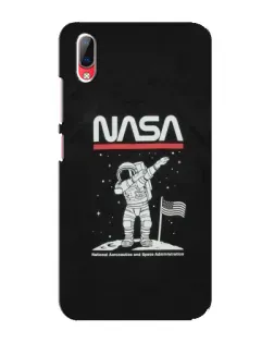 Чехол для Vivo Y93 / Y93S с картинкой «NASA — шагаем по Луне»