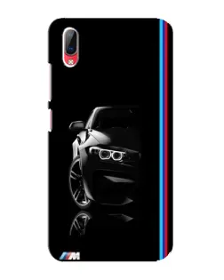 Чехол для Vivo Y93 / Y93S с картинкой «Силуэт BMW в темноте»