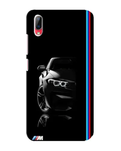 Чехол для Vivo Y93 / Y93S с картинкой «Силуэт BMW в темноте»