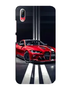 Чехол для Vivo Y93 / Y93S с картинкой «Красная BMW на дороге»
