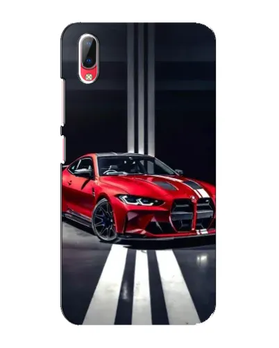 Чехол для Vivo Y93 / Y93S с картинкой «Красная BMW на дороге»