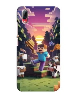 Чехол для Vivo Y93 / Y93S с картинкой «Стив на ферме»