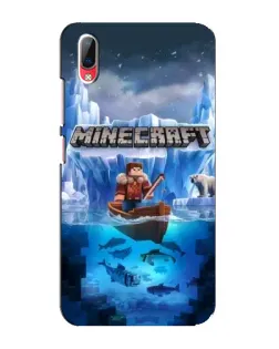 Чехол для Vivo Y93 / Y93S с картинкой «Minecraft ледяной мир»