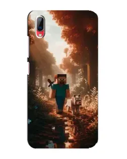 Чехол для Vivo Y93 / Y93S с картинкой «Стив в лесу»