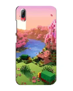Чехол для Vivo Y93 / Y93S с картинкой «Розовое дерево Minecraft»