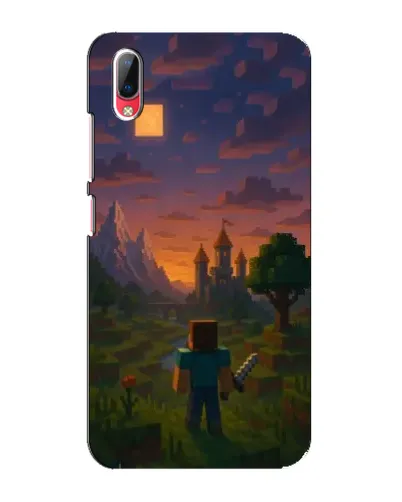 Чехол для Vivo Y93 / Y93S с картинкой «Стив у башни» Чехол для Vivo Y93 / Y93S с картинкой «Стив у башни»