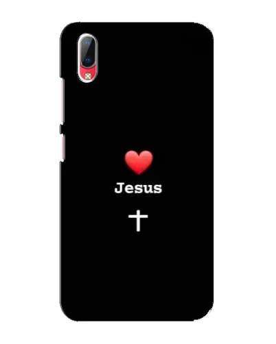 Чехол для Vivo Y93 / Y93S с картинкой «Сердце - Jesus»