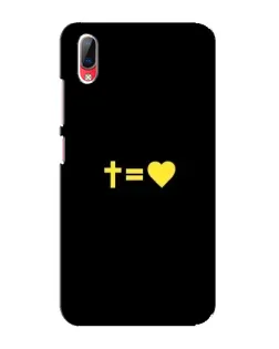 Чехол для Vivo Y93 / Y93S с картинкой «Сердце и Крест»