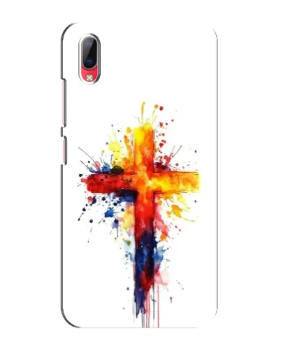 Чехол для Vivo Y93 / Y93S с картинкой «Акварельный крест»