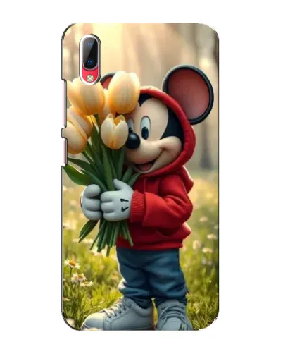 Чехол для Vivo Y93 / Y93S с картинкой «Микки с тюльпанами»