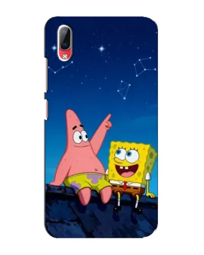 Чехол для Vivo Y93 / Y93S с картинкой «Губка Боб и Патрик ночью» Чехол для Vivo Y93 / Y93S с картинкой «Губка Боб и Патрик ночью»