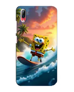 Чехол для Vivo Y93 / Y93S с картинкой «Губка Боб серфингист»