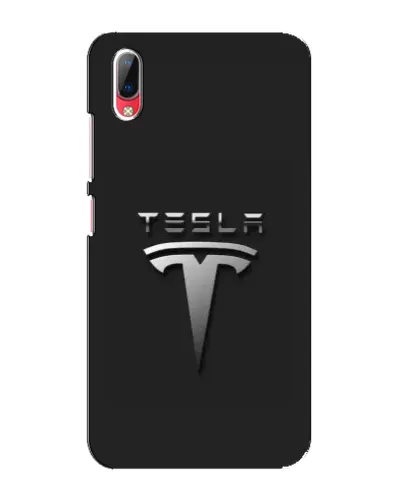 Чехол для Vivo Y93 / Y93S с картинкой «Стальной логотип Tesla»