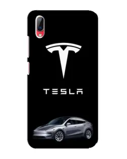Чехол для Vivo Y93 / Y93S с картинкой «Tesla Model Y»