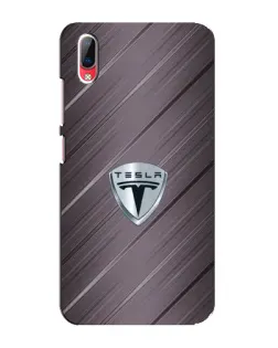 Чехол для Vivo Y93 / Y93S с картинкой «Металлическая текстура Tesla»