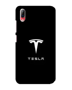 Чехол для Vivo Y93 / Y93S с картинкой «Tesla White Logo»