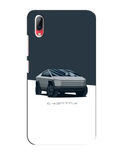 Чехол для Vivo Y93 / Y93S с картинкой «Серебристый Cybertruck Tesla»
