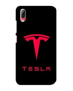 Чехол для Vivo Y93 / Y93S с картинкой «Tesla Red Logo»