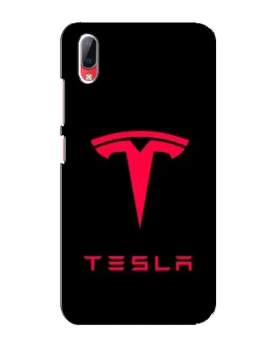 Чехол для Vivo Y93 / Y93S с картинкой «Tesla Red Logo»
