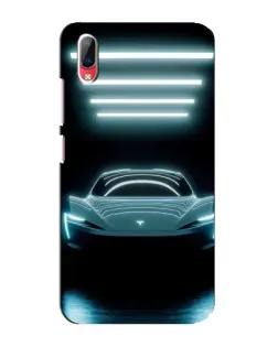 Чехол для Vivo Y93 / Y93S с картинкой «Tesla в неоне»