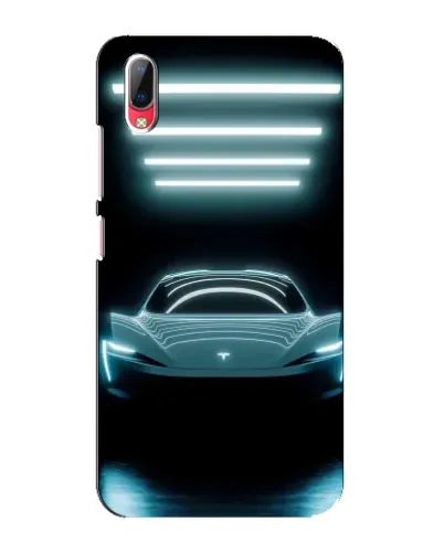 Чехол для Vivo Y93 / Y93S с картинкой «Tesla в неоне»