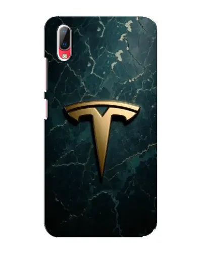 Чехол для Vivo Y93 / Y93S с картинкой «Мраморная Tesla Gold»