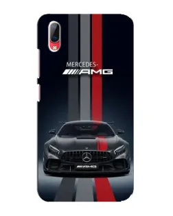 Чехол для Vivo Y93 / Y93S с картинкой «Mercedes — белый карбон»