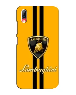 Чехол для Vivo Y93 / Y93S с картинкой «Lamborghini Stripe желтый»