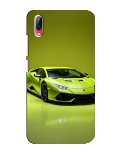 Чехол для Vivo Y93 / Y93S с картинкой «Салатовый Lamborghini Huracan»