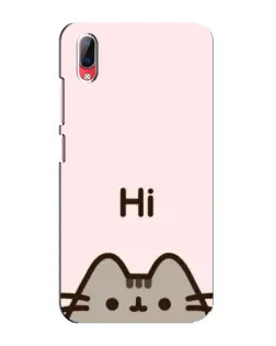 Чехол для Vivo Y93 / Y93S с картинкой «Пушин говорит Hi»