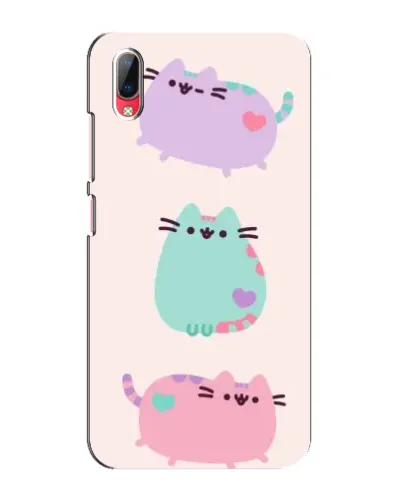 Чехол для Vivo Y93 / Y93S с картинкой «Pusheen трио»