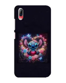 Чехол для Vivo Y93 / Y93S с картинкой «Stitch в цветах»
