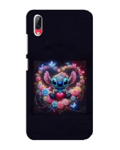 Чехол для Vivo Y93 / Y93S с картинкой «Stitch в цветах»