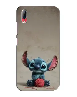 Чехол для Vivo Y93 / Y93S с картинкой «Стич на коричневом фоне»