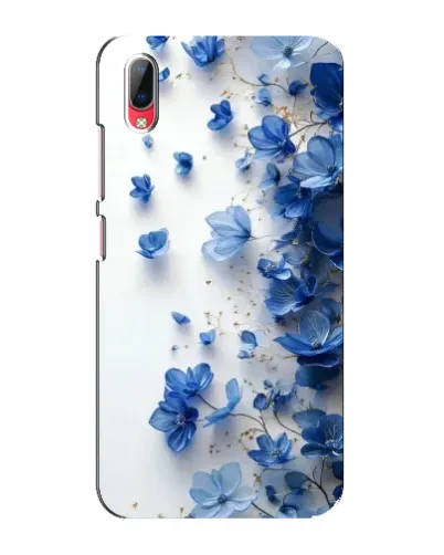 Чехол для Vivo Y93 / Y93S с картинкой «Голубой цветочный каскад»