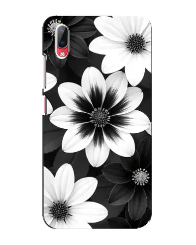 Чехол для Vivo Y93 / Y93S с картинкой «Монохромные астры»