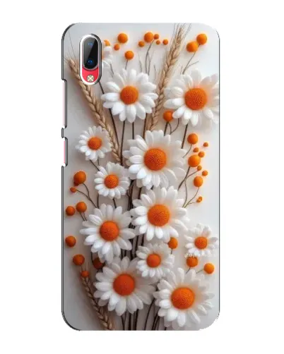 Чехол для Vivo Y93 / Y93S с картинкой «Белые сухоцветы»