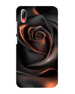 Чехол для Vivo Y93 / Y93S с картинкой «Шелковая черная роза» Чехол для Vivo Y93 / Y93S с картинкой «Шелковая черная роза»