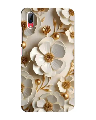 Чехол для Vivo Y93 / Y93S с картинкой «Белие бумажние  цвети»