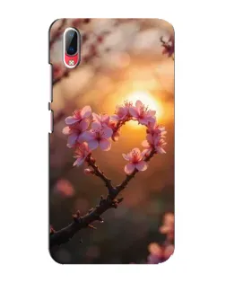 Чехол для Vivo Y93 / Y93S с картинкой «Розовый цвет сердце на фоне заката» Чехол для Vivo Y93 / Y93S с картинкой «Розовый цвет сердце на фоне заката»