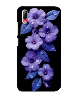 Чехол для Vivo Y93 / Y93S с картинкой «Фиолетовые цветы с росою»