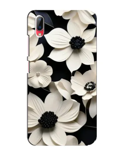 Чехол для Vivo Y93 / Y93S с картинкой «Объемные белые цветы»