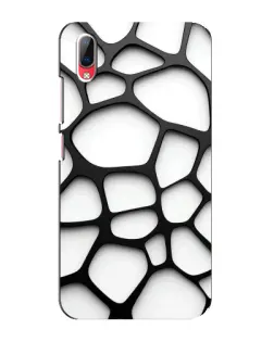 Чехол для Vivo Y93 / Y93S с картинкой «Белая объемная сетка»