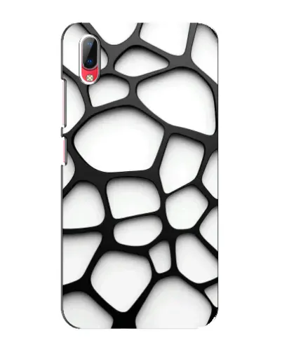 Чехол для Vivo Y93 / Y93S с картинкой «Белая объемная сетка»