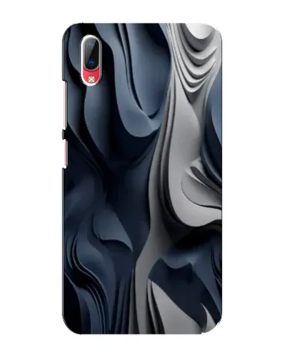 Чехол для Vivo Y93 / Y93S с картинкой «Объемные синие складки»