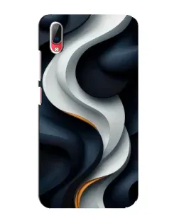 Чехол для Vivo Y93 / Y93S с картинкой «Объемные черно-белые ленты» Чехол для Vivo Y93 / Y93S с картинкой «Объемные черно-белые ленты»